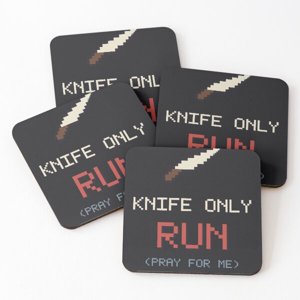 Item preview, Knife Only Run, Funny Survival Horror Challenge designed and sold by One More Run.