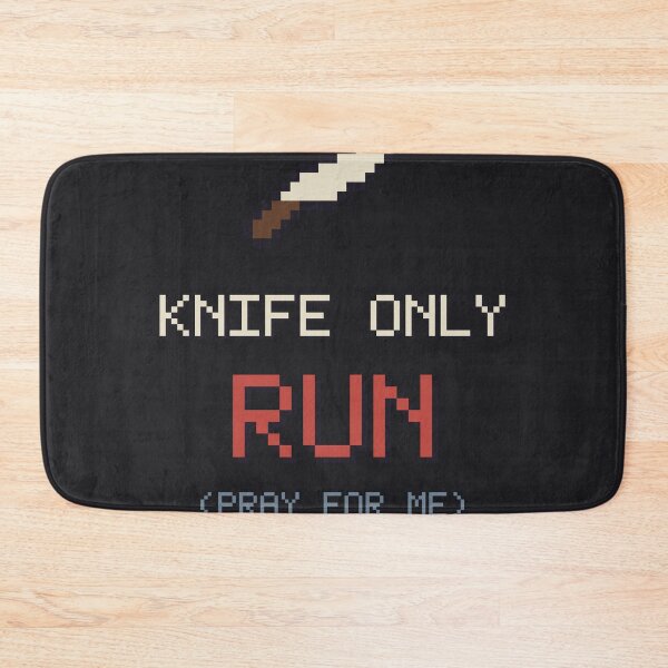 Item preview, Knife Only Run, Funny Survival Horror Challenge designed and sold by River1Shop.
