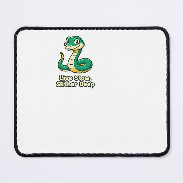 Item preview, Live Slow, Slither Deep - Snake designed and sold by BinAlgoPix.