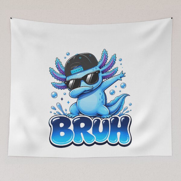 Item preview, Bruh Dabbing Axolotl Funny Mens Kids Boys Teens Axolotls designed and sold by BornBorn.
