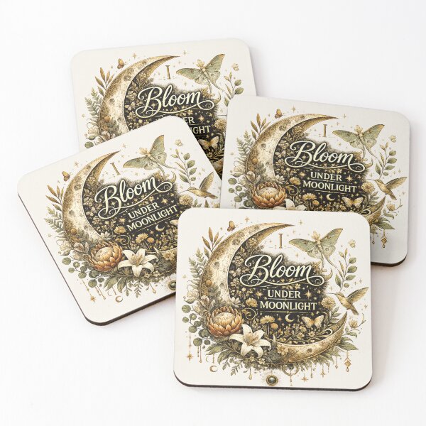 Item preview, I Bloom Under Moonlight | Celestial Botanical Moon designed and sold by 'VARI'.