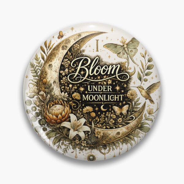 Item preview, I Bloom Under Moonlight | Celestial Botanical Moon designed and sold by 'VARI'.