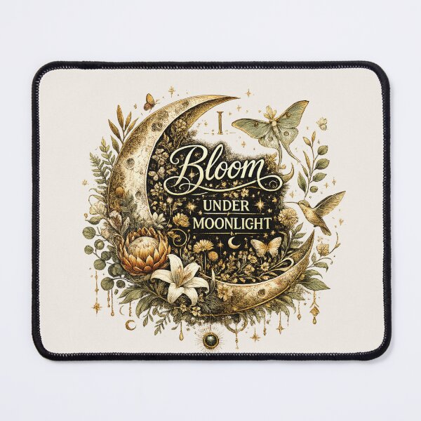 Item preview, I Bloom Under Moonlight | Celestial Botanical Moon designed and sold by 'VARI'.