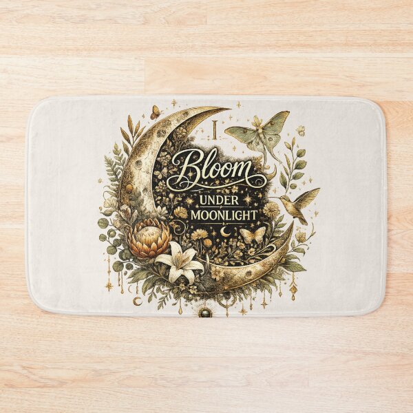 Item preview, I Bloom Under Moonlight | Celestial Botanical Moon designed and sold by 'VARI'.
