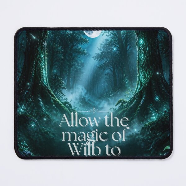Item preview, Allow the Magic of the Wild to Guide You – Enchanted Moonlit Forest Fantasy Nature Art designed and sold by DervoTeck2767.