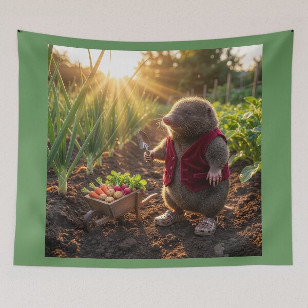 Item preview, Moley Tends His Garden designed and sold by Tridentulus.