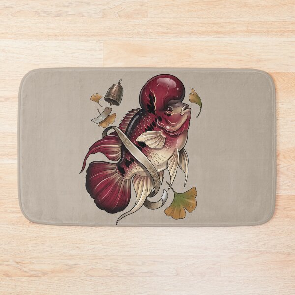 Item preview, Autumn Ginkgo Flowerhorn Cichlid Tattoo designed and sold by MythicCotton.