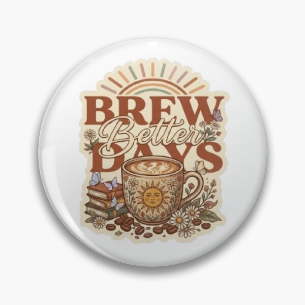 Item preview, Brew Better Days Coffee T-Shirt | Cozy Café Typography | Floral Coffee Lover Graphic Tee designed and sold by Faisal  Shah.