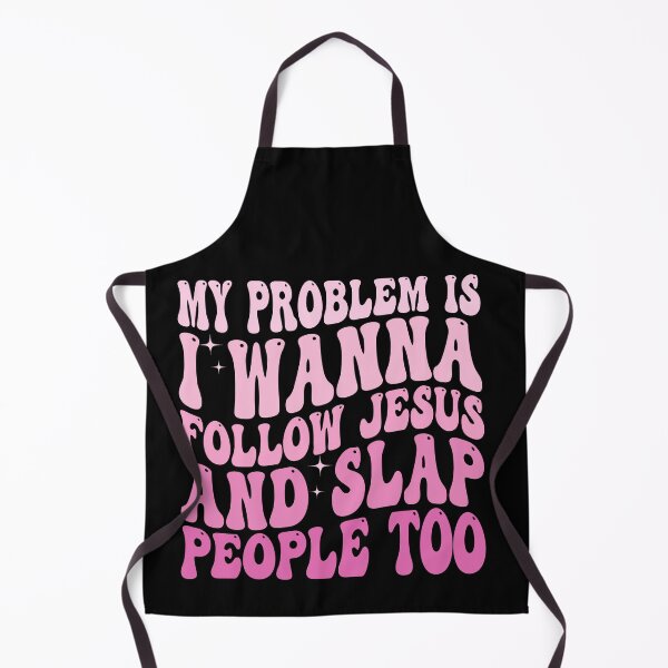 Item preview, My Problem Is I Want To Follow Jesus And Slap People Too Funny Christian Shirt | Faith Humor | Religious Quote Design designed and sold by 76Valeria.