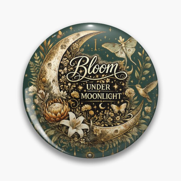 Item preview, I Bloom Under Moonlight | Celestial Botanical Moon designed and sold by 'VARI'.