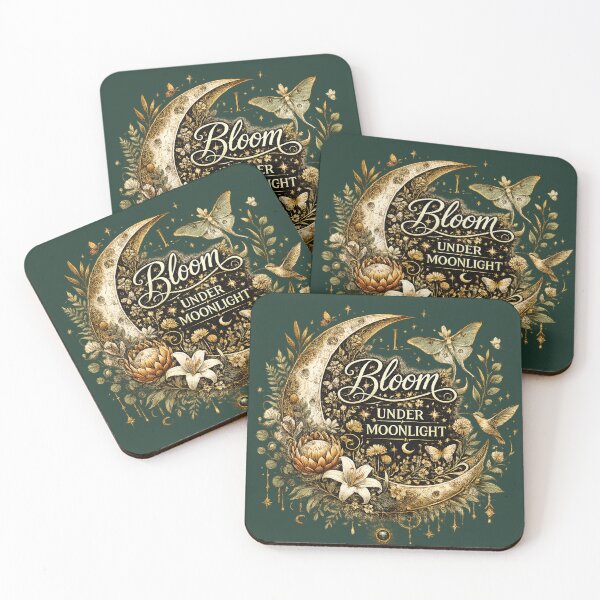 Item preview, I Bloom Under Moonlight | Celestial Botanical Moon designed and sold by 'VARI'.