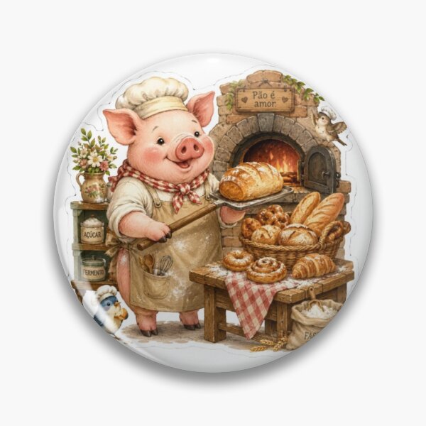 Item preview, Happy Pig Baker  designed and sold by Snurly.