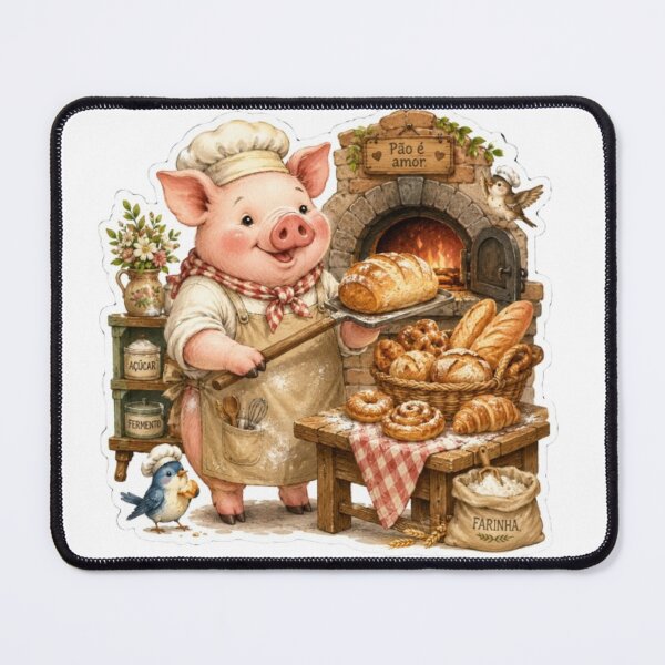 Item preview, Happy Pig Baker designed and sold by Snurly.