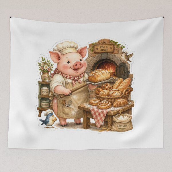 Item preview, Happy Pig Baker  designed and sold by Snurly.