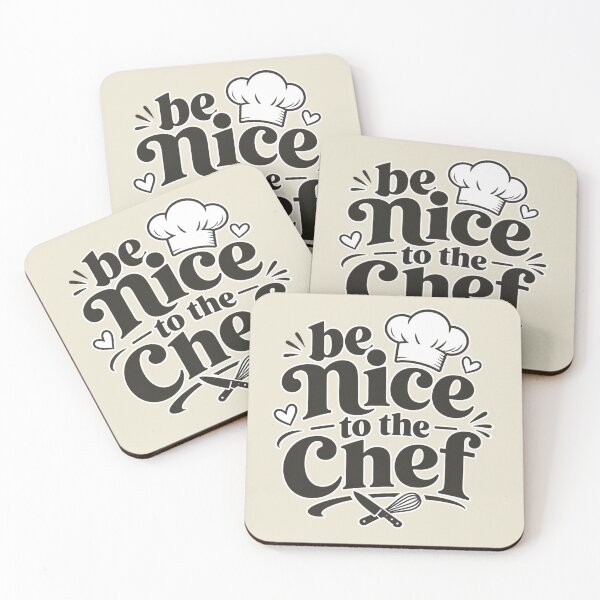 Item preview, Be Nice to the Chef Funny Kitchen Quote | Cute Baking & Cooking Typography Design designed and sold by TheStephanieRome.