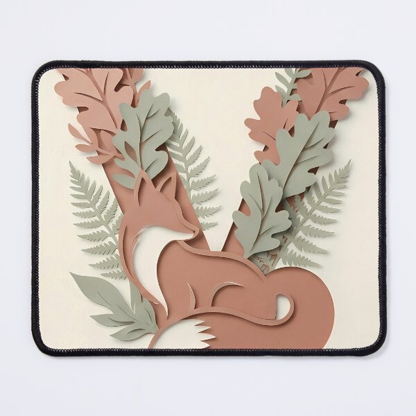 Item preview, The Vixen’s Haven - Botanical Papercut | Verdia Collection designed and sold by Verdiami.