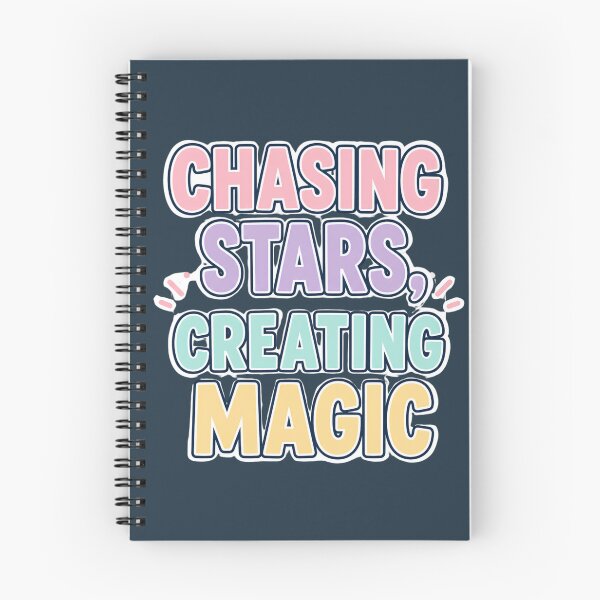Item preview, Chasing Stars Creating Magic Inspirational Quote Design designed and sold by Nawi32.