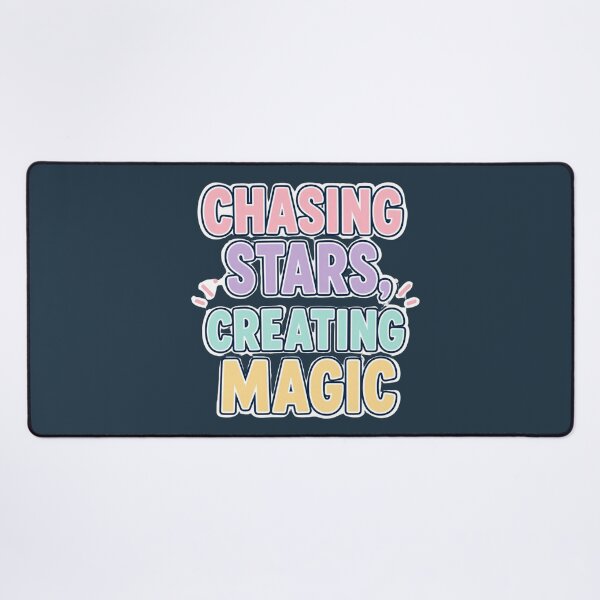 Item preview, Chasing Stars Creating Magic Inspirational Quote Design designed and sold by Nawi32.