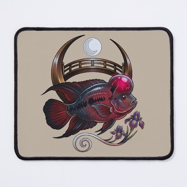 Item preview, Autumn Moon Bridge Flowerhorn Cichlid designed and sold by MythicCotton.