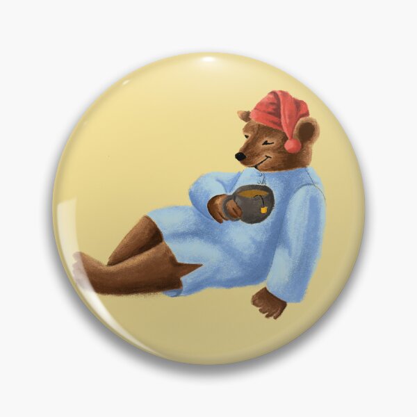 Item preview, A Sleepy Bear with Tea designed and sold by Chaotic-Koala.