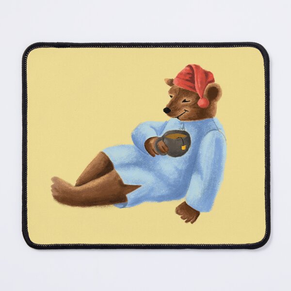 Item preview, A Sleepy Bear with Tea designed and sold by Chaotic-Koala.
