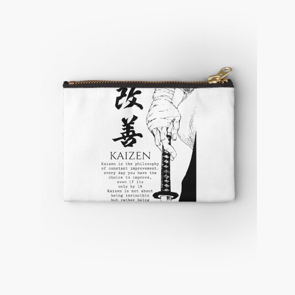 Item preview, Kaizen Samurai Katana Motivational Quote Art designed and sold by FaizArtShop.