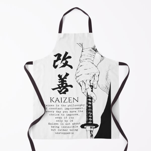 Item preview, Kaizen Samurai Katana Motivational Quote Art designed and sold by FaizArtShop.