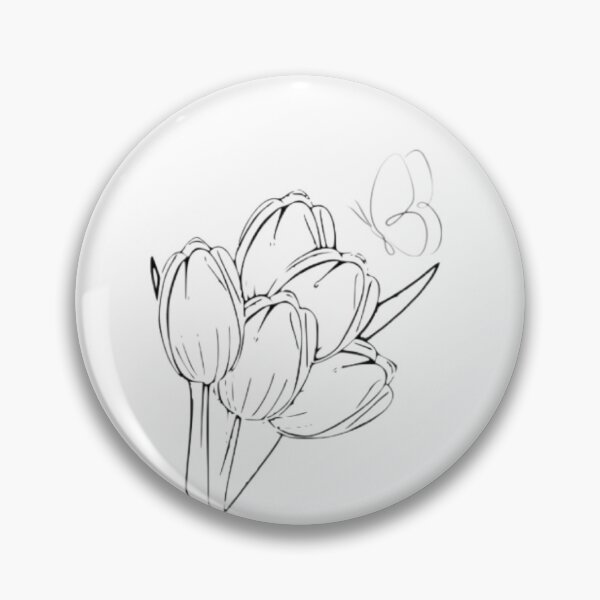 Item preview, Minimalist Tulip Flower Line Art designed and sold by AamnaL.