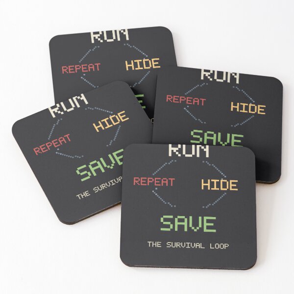 Item preview, Run Hide Save Repeat, The Survival Loop Gamer Design designed and sold by River1Shop.
