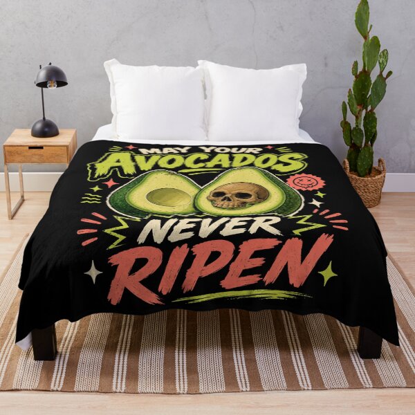 Item preview, May Your Avocados Never Ripen Dark Food Humor designed and sold by Victor Shadehorn.