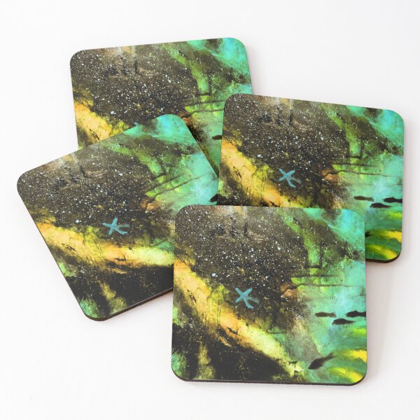 Item preview, Abstract Underwater World: Starfish and Silhouettes designed and sold by shanaeartists.