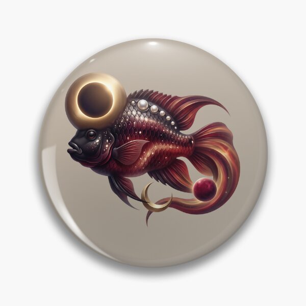 Item preview, Celestial Autumn Eclipse Flowerhorn Cichlid designed and sold by MythicCotton.