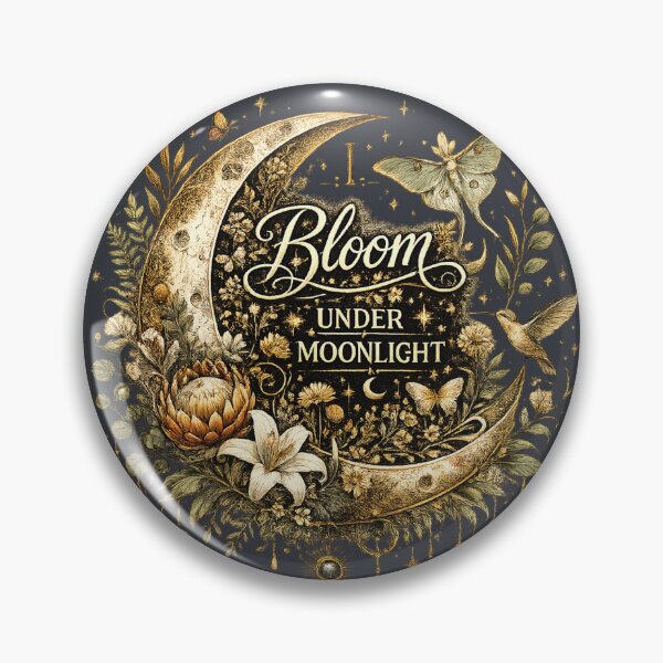 Item preview, I Bloom Under Moonlight | Celestial Botanical Moon designed and sold by 'VARI'.