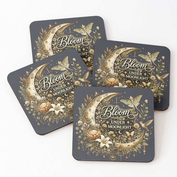 Item preview, I Bloom Under Moonlight | Celestial Botanical Moon designed and sold by 'VARI'.