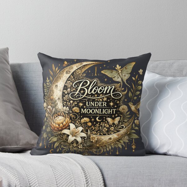 Item preview, I Bloom Under Moonlight | Celestial Botanical Moon designed and sold by 'VARI'.