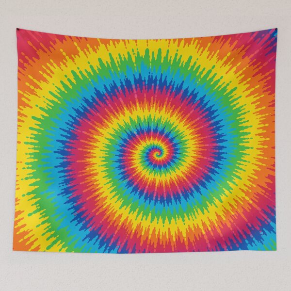 Item preview, Retro Rainbow Spiral Tie Dye Pattern designed and sold by Far Out Goods.