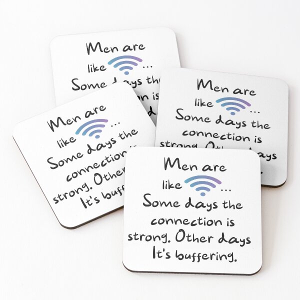 Item preview, Men Are Like Wifi Humor designed and sold by WonderWaresGifts.
