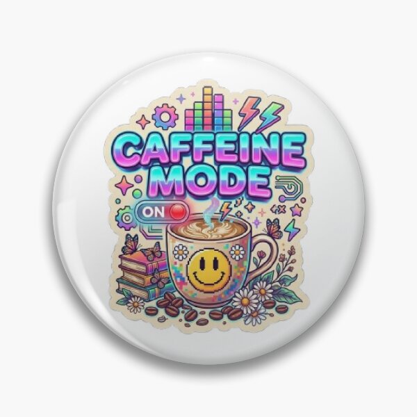 Item preview, Caffeine Mode ON Coffee T-Shirt | Y2K Typography | Neon Coffee Lover Graphic Tee designed and sold by Faisal  Shah.