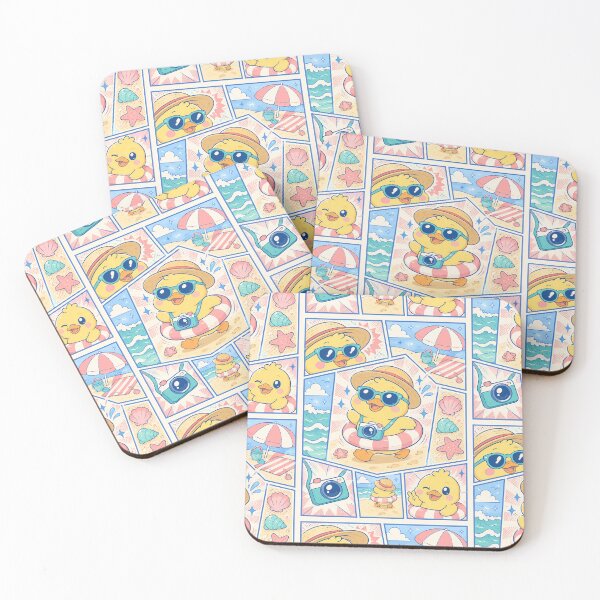 Item preview, Kawaii Beach Tourist Duck Comic Panel designed and sold by Magmashup.