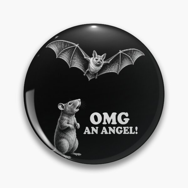 Item preview, OMG An Angel Bat and Rat Humor designed and sold by Victor Shadehorn.