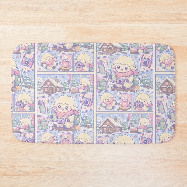 Item preview, Kawaii Snow Cabin Traveler Sheep designed and sold by Magmashup.