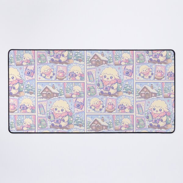 Item preview, Kawaii Snow Cabin Traveler Sheep designed and sold by Gift Phrase Studio.