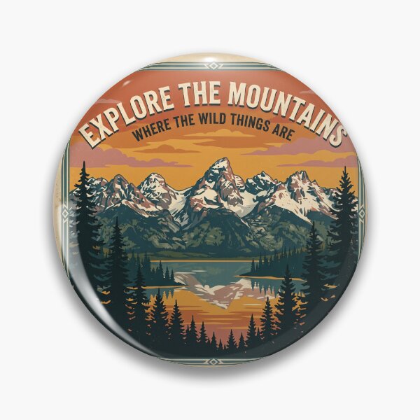 Item preview, National Park Shirt – Explore The Mountains Retro Sunset Landscape Tee designed and sold by DmaarGroup.