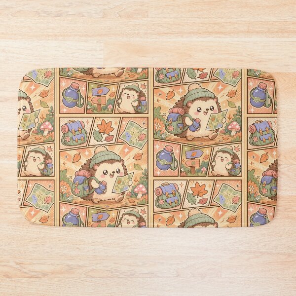 Item preview, Kawaii Autumn Garden Hedgehog designed and sold by Magmashup.
