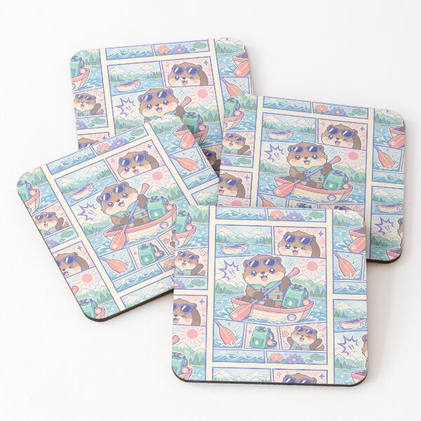 Item preview, Kawaii Lake Boat Otter Panel designed and sold by Magmashup.