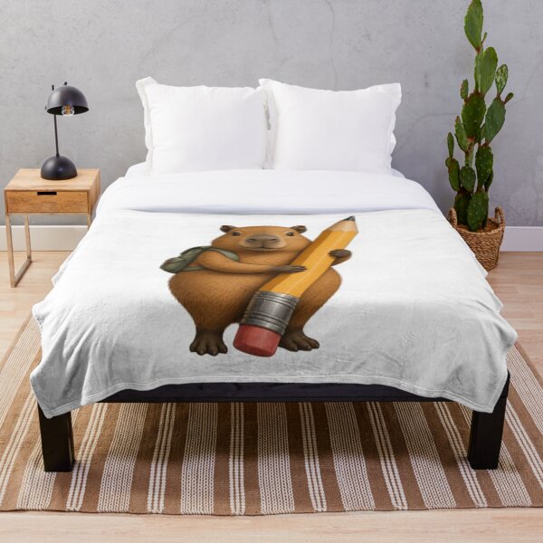 Item preview, Capibara con lápiz gigante designed and sold by Snurly.