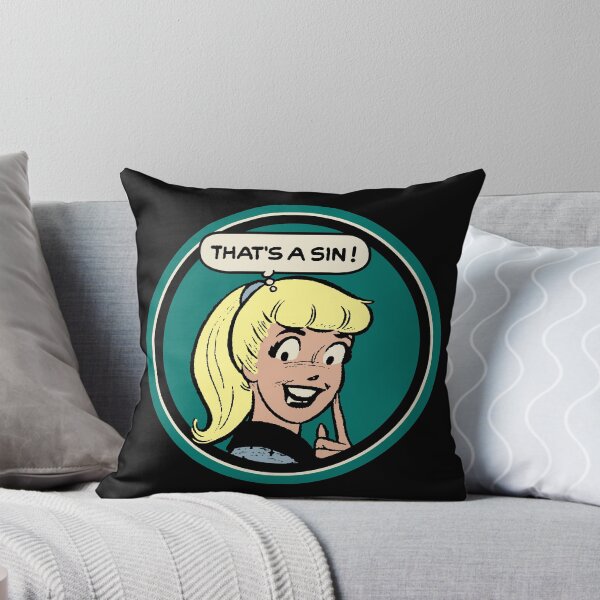 Item preview, That's A Sin Veronica • Cute Blonde Perky Pinup • Comic Pop Art Betty Parody designed and sold by wmxdesign.