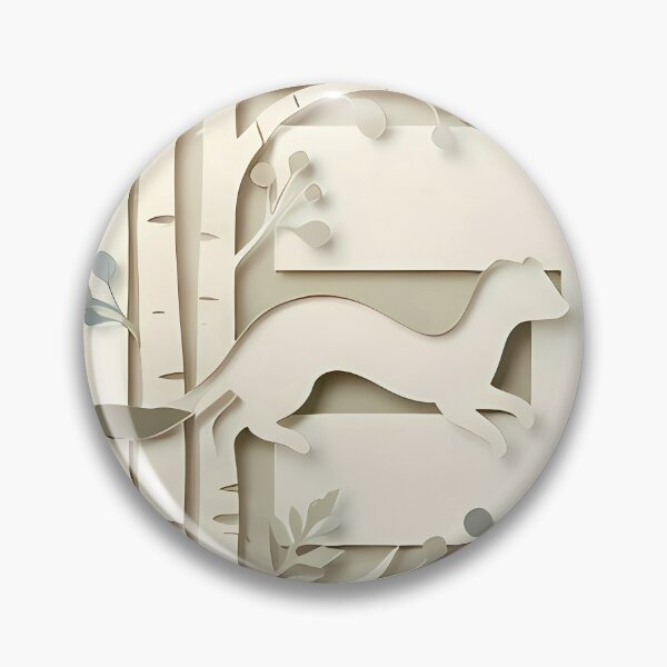 Item preview, The Ermine’s Grace - Botanical Papercut | Verdia Collection designed and sold by Verdiami.