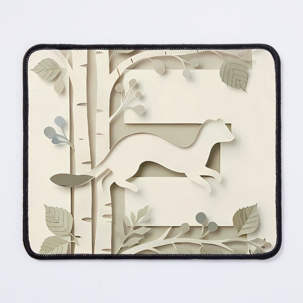 Item preview, The Ermine’s Grace - Botanical Papercut | Verdia Collection designed and sold by Verdiami.