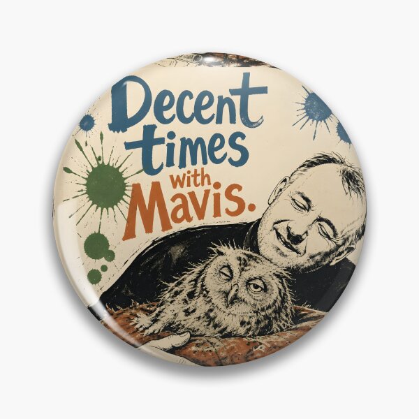 Item preview, Bob Mortimer with Mavis the sick owl  designed and sold by JosieandRose.